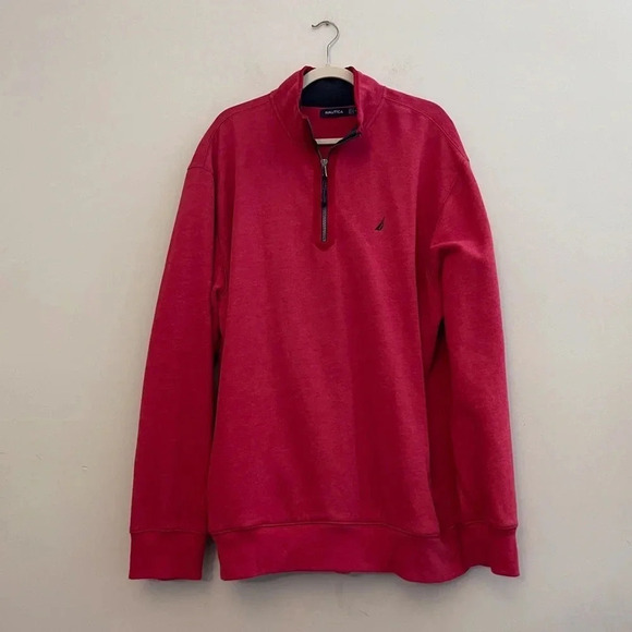 Nautica pullover light red XXL preppy nautical classic casual boating - Picture 2 of 10